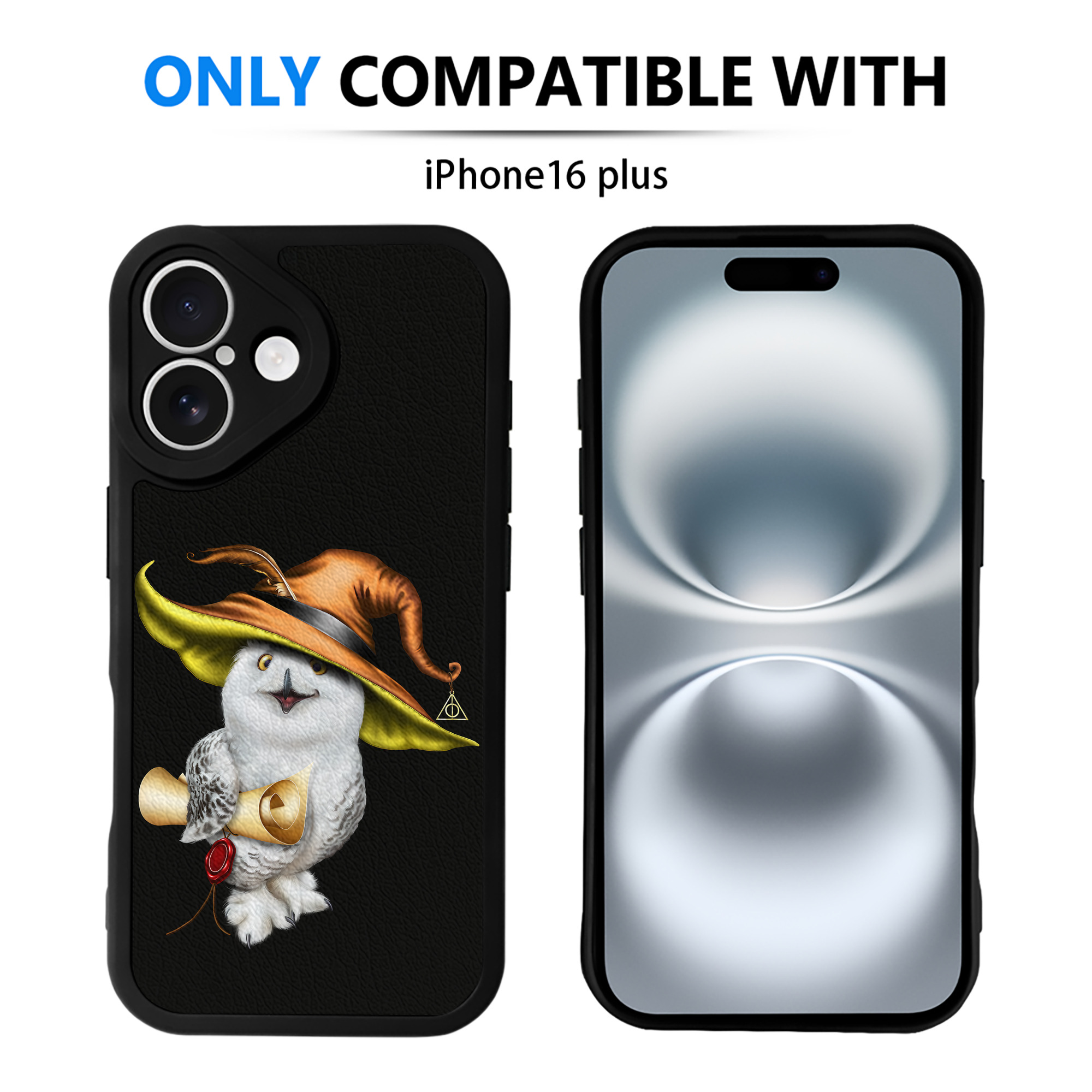 （画像用） Harry Potter ハリー・ポッターシリーズ 【iPhone 16シリーズ対応】シリコンスマホケース（レザー調） 材質：シリコン